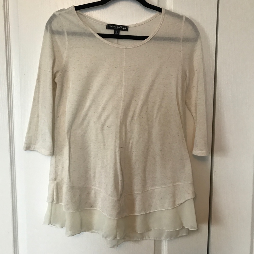 Cream colored shirt